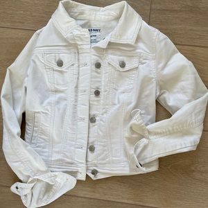 Old Navy white denim jacket